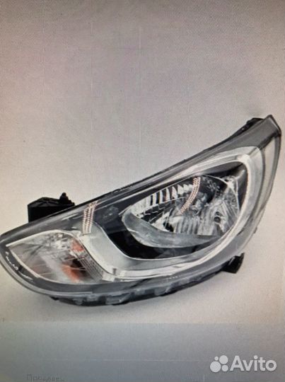 Хендай Солярис фара