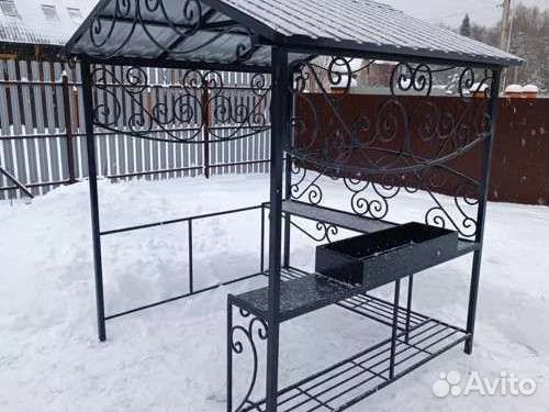 Мангал с крышей