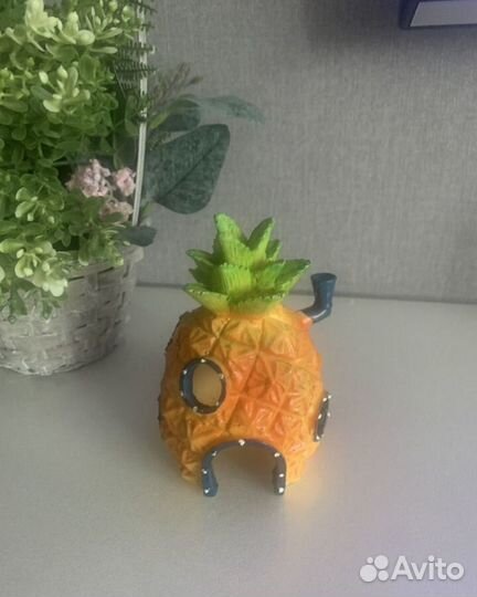 Декор ананас спанч боб для аквариума
