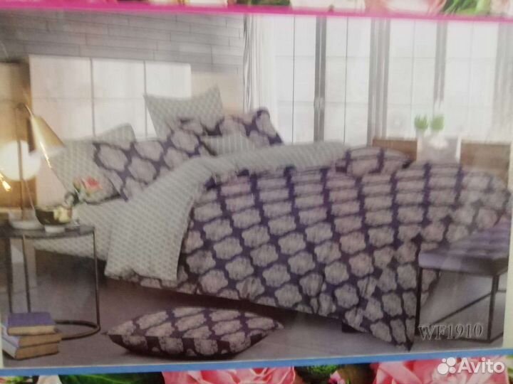 Постельное белье евро поплин