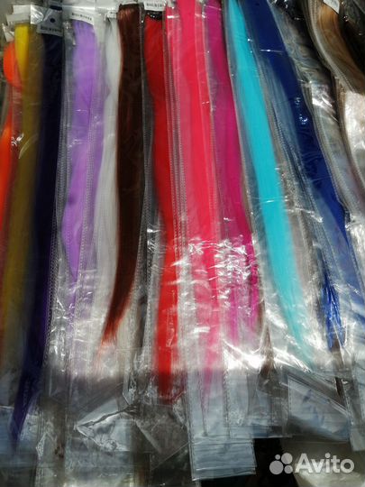 Пряди на заколках, миллирование, мелки