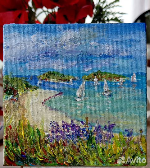 Картина акрилом на холсте