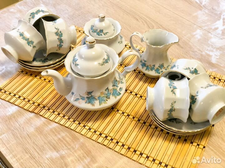 Новый фарфоровый чайный сервиз Коростень