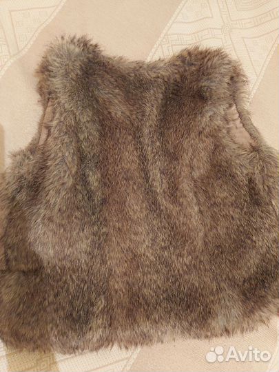 Детская меховая Безрукавка 7-8