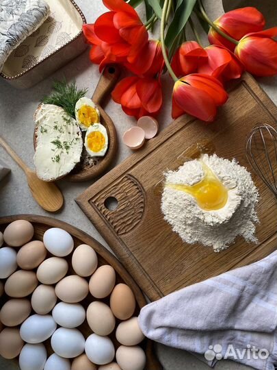 Домашние куриные яйца