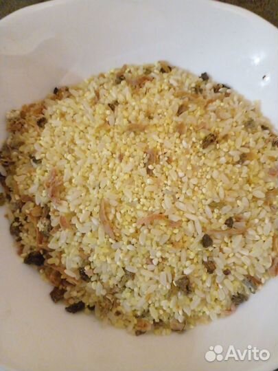 Семечки, рисовая крупа