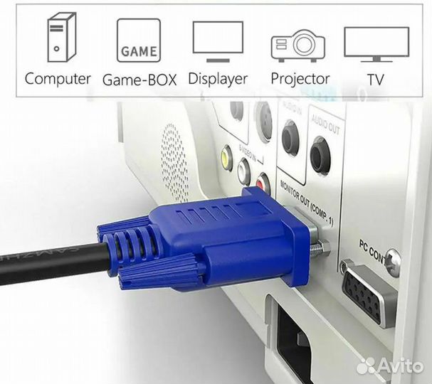 Кабель VGA-VGA 1.5-метра V304-1.5/04699