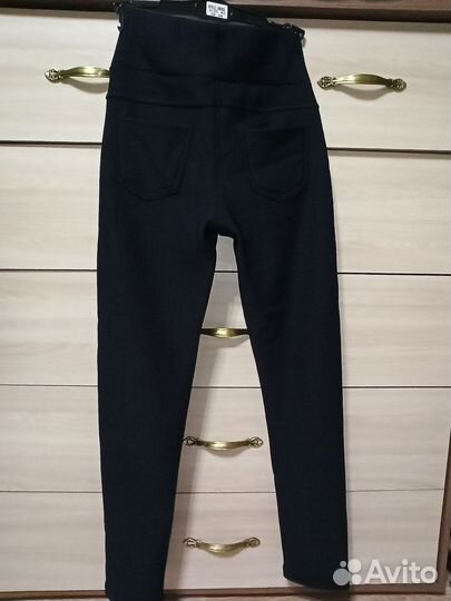 Брюки стрейч новые тёплые с мехом40-42