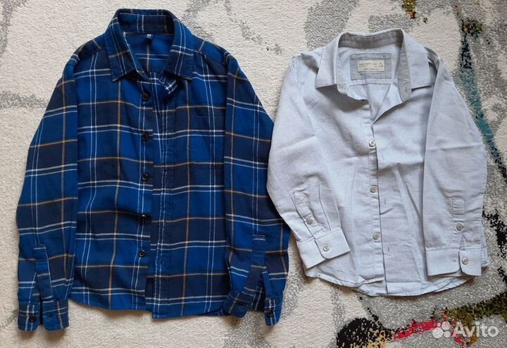 Рубашки 2 шт. на мальчика 5 - 6 лет