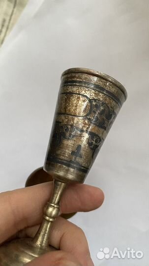 Рюмка серебро 875 Кубачи СССР