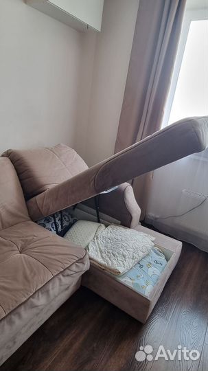 Угловой диван бу аккордеон