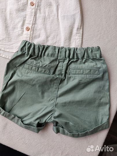 Комплект рубашка и шорты hm 80, 86, 92