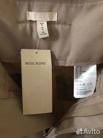 Новые брюки H&M wool blend