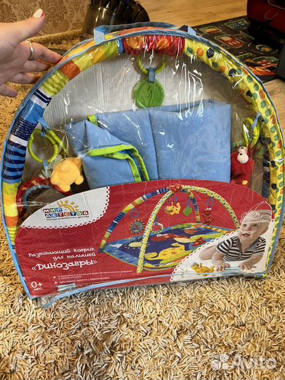Развивающий коврик для малышей в упаковке