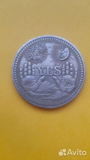 Монета жетон на удачу да нет