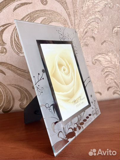 Фоторамка стеклянная настольная новая