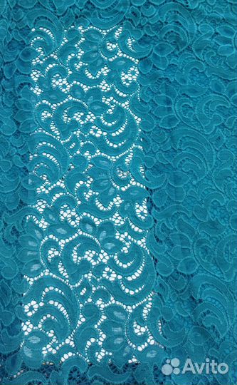 Платье праздничное бирюзовое 50-52 женское