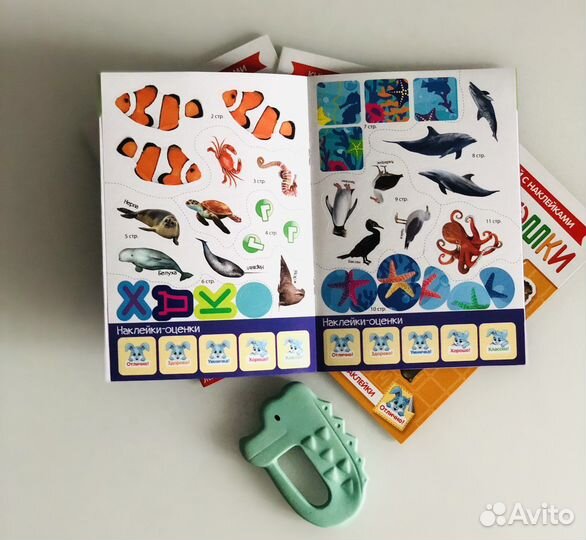 Детские книжки головоломки с наклейками, 12 стр