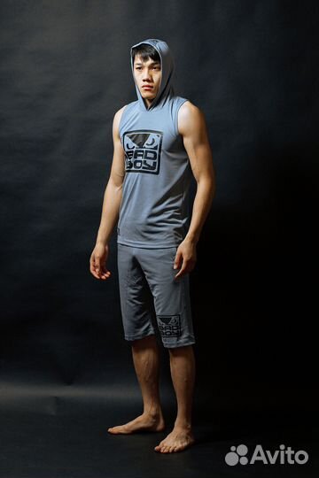 Футболка и шорты BAD BOY комплект Silver