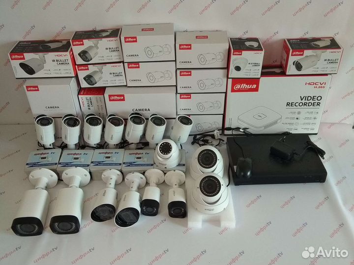 Комплект видеонаблюдения 4Мп Dahua 16 камер zoom