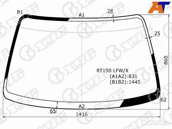 Стекло лобовое toyota caldina