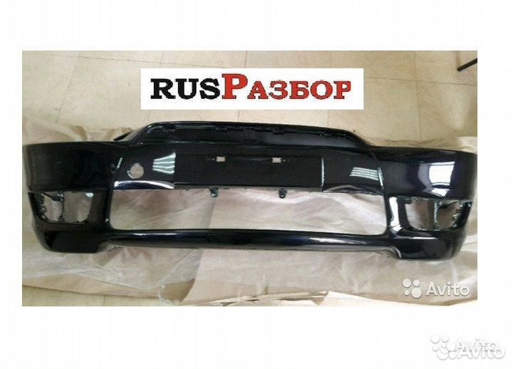 Mitsubishi Lancer 10 бампер окрашенный Черный