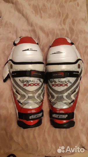 Щитки хоккейные детские Bauer vapor wrap strap