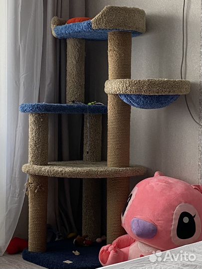 Домик когтеточка, для кошек, комплекс