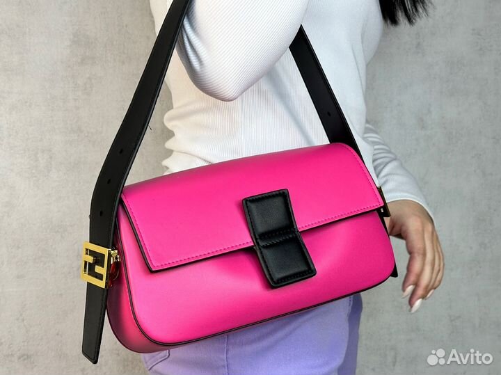 Сумка fendi baguette кожа