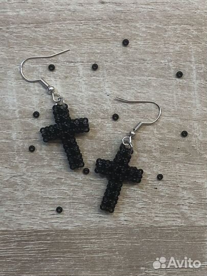 Серьги из бисера