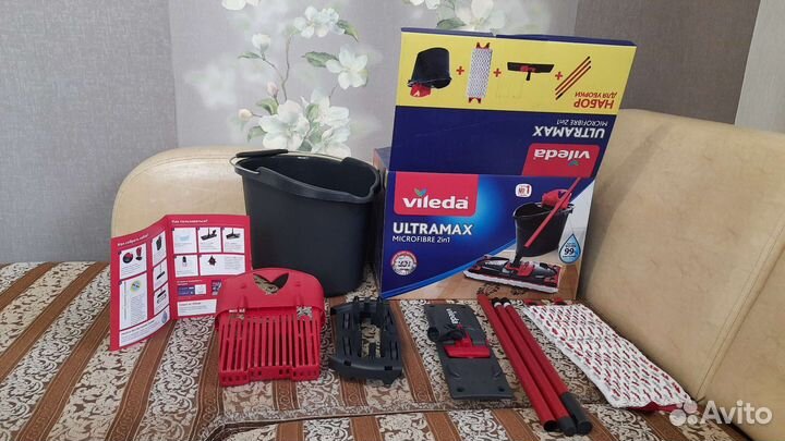 Швабра Vileda Ultramax + ведро+насадка выбери своё