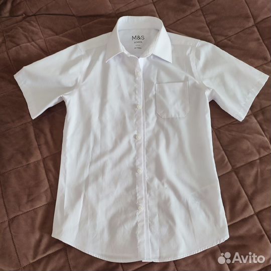 Рубашка на мальчика m&s 9-10 лет