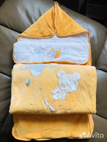 Конверт и одеяло для новорожденного