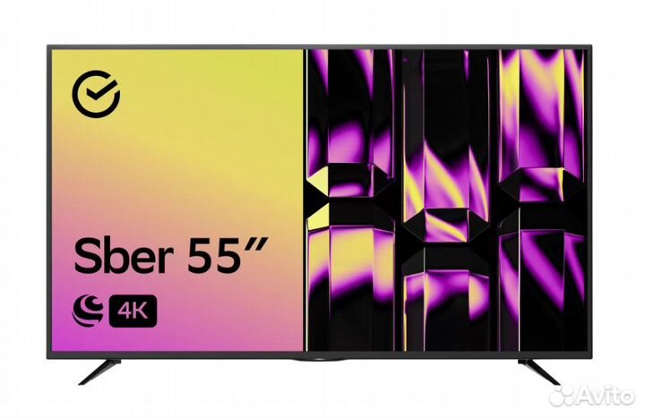 Новый телевизор SMART TV sber 55 дюймов 4K UHD