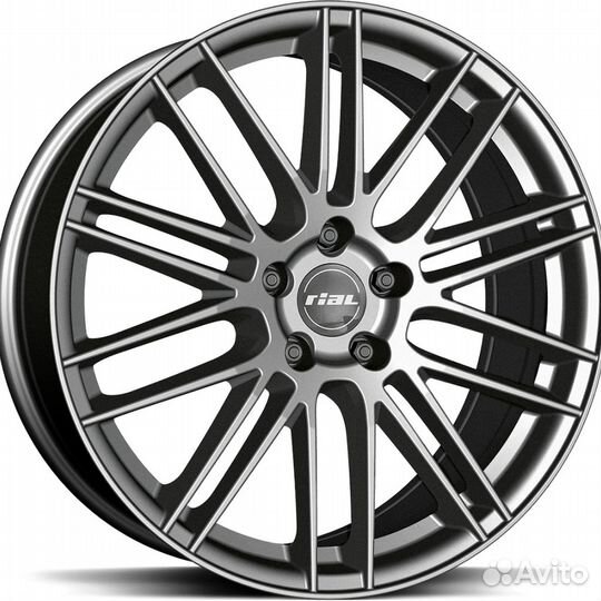 R21 5x130 9,5J ET53 D71,5 Rial KiboX Metal Grey