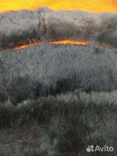 Воротник из меха мутон