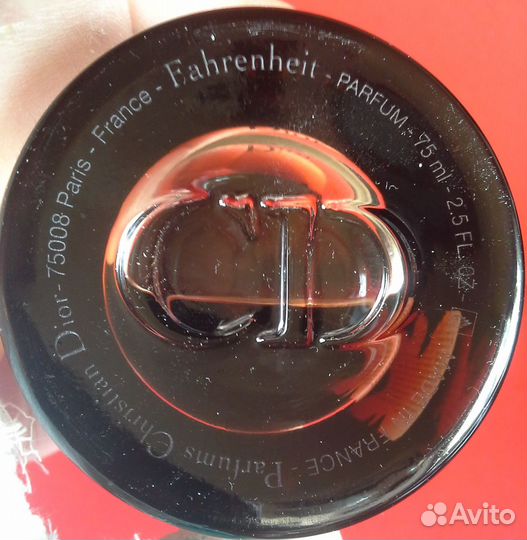 Christian Dior Fahrenheit Parfum 75ml.Tester