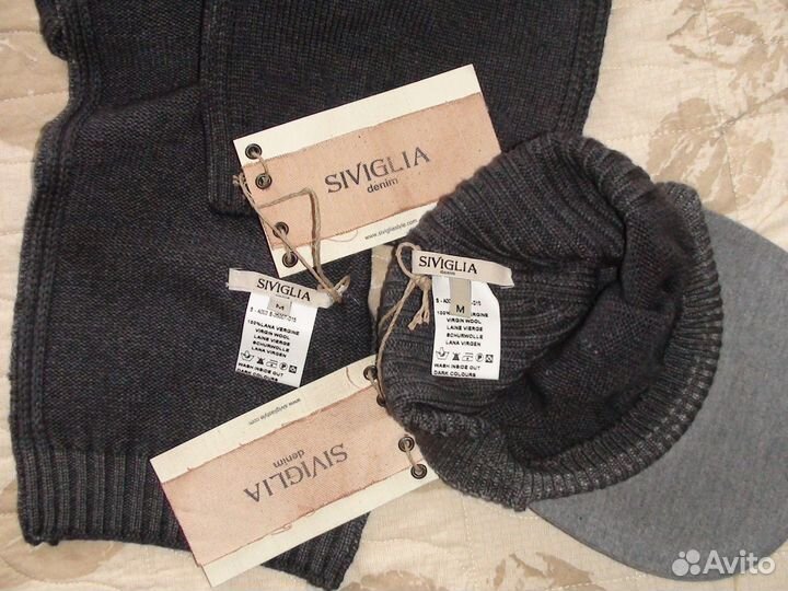 Шапка шарф для мальчика 8Y Siviglia Denim