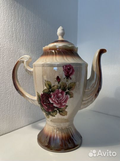 Сервиз кофейный, чайник, сливочник, ваза