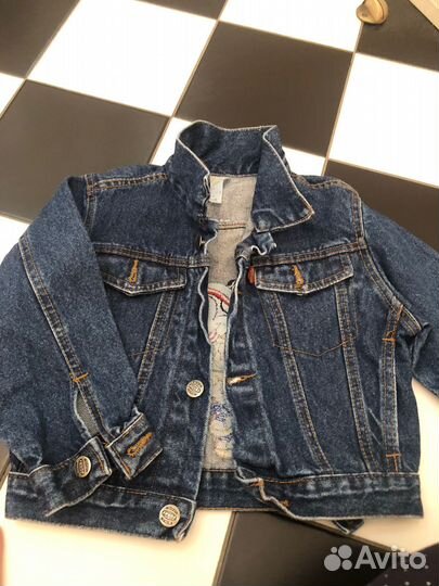 Джинсовая куртка винтаж Микки Маус