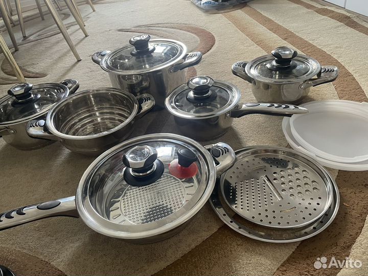 Кастрюля и сковорода нержавеющая сталь