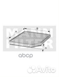 Фильтр салона угольный CUK26007 mann-filter