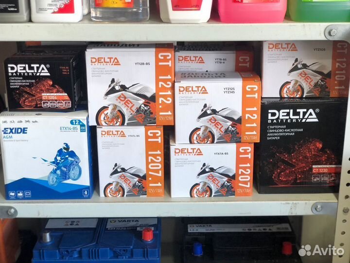 Мото Аккумулятор Delta 1207,1