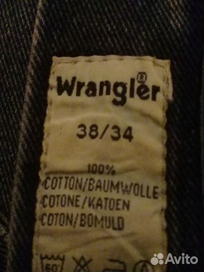 Мужские джинсы wrangler размер 38/34 б/у