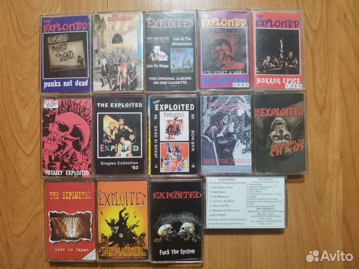 Коллекция кассет The Exploited