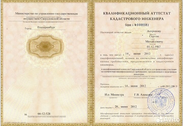 Кадастровый инженер, геодезист