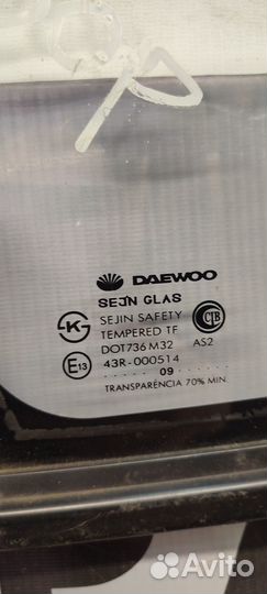 Заднее глухое стекло Daewoo Nexia
