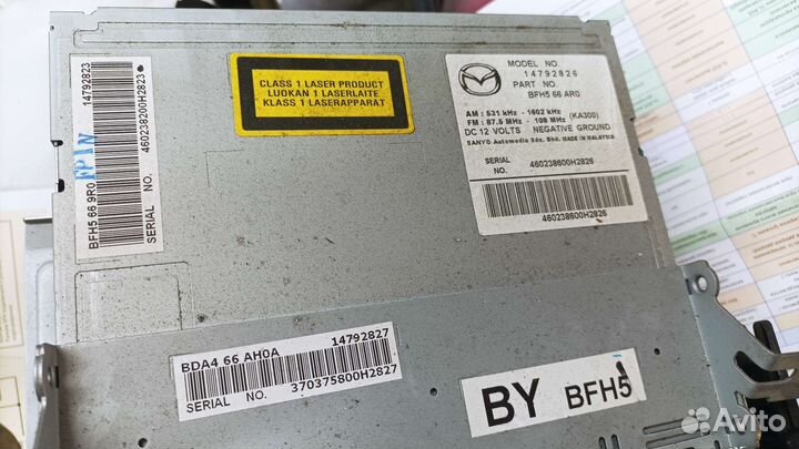 Штатная магнитола mazda 3 bl