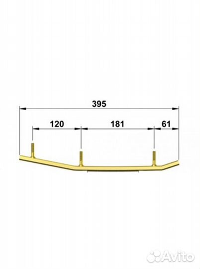 Коньки для лыж снегохода Polaris 049545-03/04