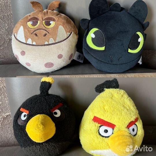 Мягкие игрушки пакетом разные